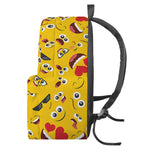 Funny Emoji Pattern Print Backpack