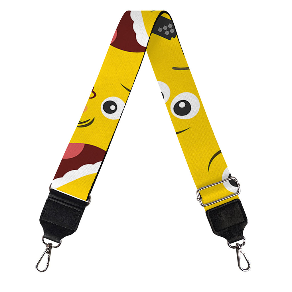 Funny Emoji Pattern Print Bag Strap