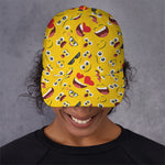 Funny Emoji Pattern Print Baseball Cap