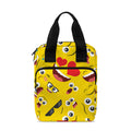Funny Emoji Pattern Print Bible Tote Bag