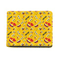 Funny Emoji Pattern Print Bifold Wallet
