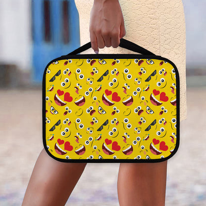 Funny Emoji Pattern Print Classic Bible Case