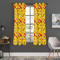 Funny Emoji Pattern Print Grommet Curtain Panels