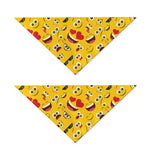 Funny Emoji Pattern Print Dog Bandana