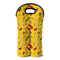 Funny Emoji Pattern Print Double Neoprene Wine Tote