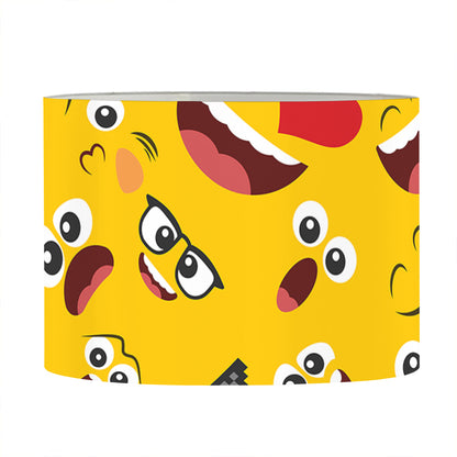 Funny Emoji Pattern Print Drum Lamp Shade