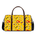 Funny Emoji Pattern Print Duffle Bag