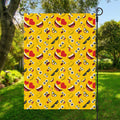 Funny Emoji Pattern Print Garden Flag