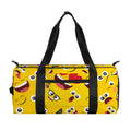 Funny Emoji Pattern Print Gym Bag