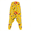 Funny Emoji Pattern Print Hammer Pants