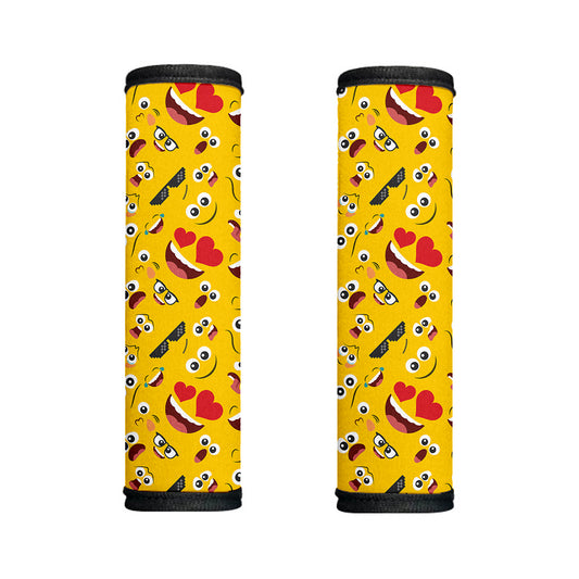 Funny Emoji Pattern Print Handle Covers