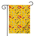 Funny Emoji Pattern Print House Flag