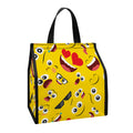 Funny Emoji Pattern Print Insulated Lunch Tote