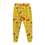 Funny Emoji Pattern Print Jogger Pants