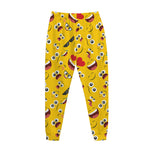 Funny Emoji Pattern Print Jogger Pants