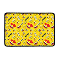 Funny Emoji Pattern Print Kitchen Mat