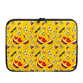 Funny Emoji Pattern Print Laptop Sleeve