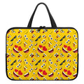 Funny Emoji Pattern Print Laptop Sleeve With Handle