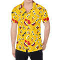 Funny Emoji Pattern Print Men's Shirt