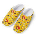 Funny Emoji Pattern Print Mesh Casual Shoes