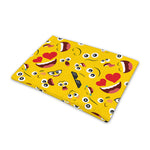 Funny Emoji Pattern Print Pet Cooling Mat Cover