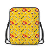 Funny Emoji Pattern Print Rectangular Crossbody Bag