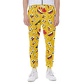 Funny Emoji Pattern Print Joggers