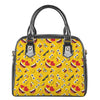 Funny Emoji Pattern Print Shoulder Handbag