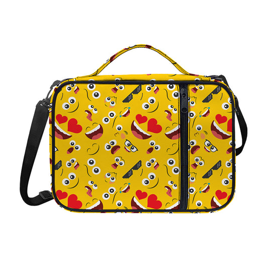 Funny Emoji Pattern Print Shoulder Strap Bible Bag