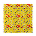 Funny Emoji Pattern Print Silk Bandana
