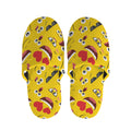 Funny Emoji Pattern Print Slippers