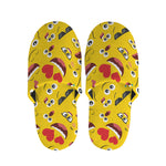 Funny Emoji Pattern Print Slippers
