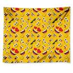 Funny Emoji Pattern Print Tapestry