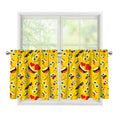 Funny Emoji Pattern Print Tier Curtains
