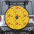 Funny Emoji Pattern Print Tire Cover With Camera Hole