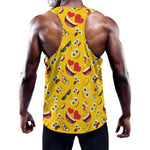 Funny Emoji Pattern Print Training Tank Top