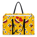 Funny Emoji Pattern Print Utility Tote Bag