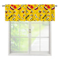 Funny Emoji Pattern Print Window Valance