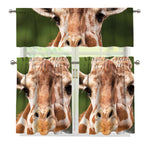 Funny Giraffe Print 3 Piece Kitchen Curtains