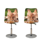 Funny Giraffe Print Bar Stool Covers