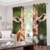 Funny Giraffe Print Blackout Grommet Curtains