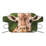 Funny Giraffe Print Car Windshield Snow Cover