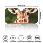 Funny Giraffe Print Car Windshield Sun Shade