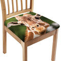 Funny Giraffe Print Chair Cushion Cover