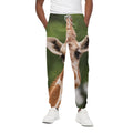 Funny Giraffe Print Cotton Sweatpants