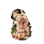 Funny Giraffe Print Dog Zip Up Jacket