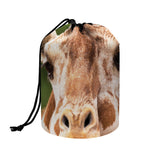 Funny Giraffe Print Drawstring Makeup Bag