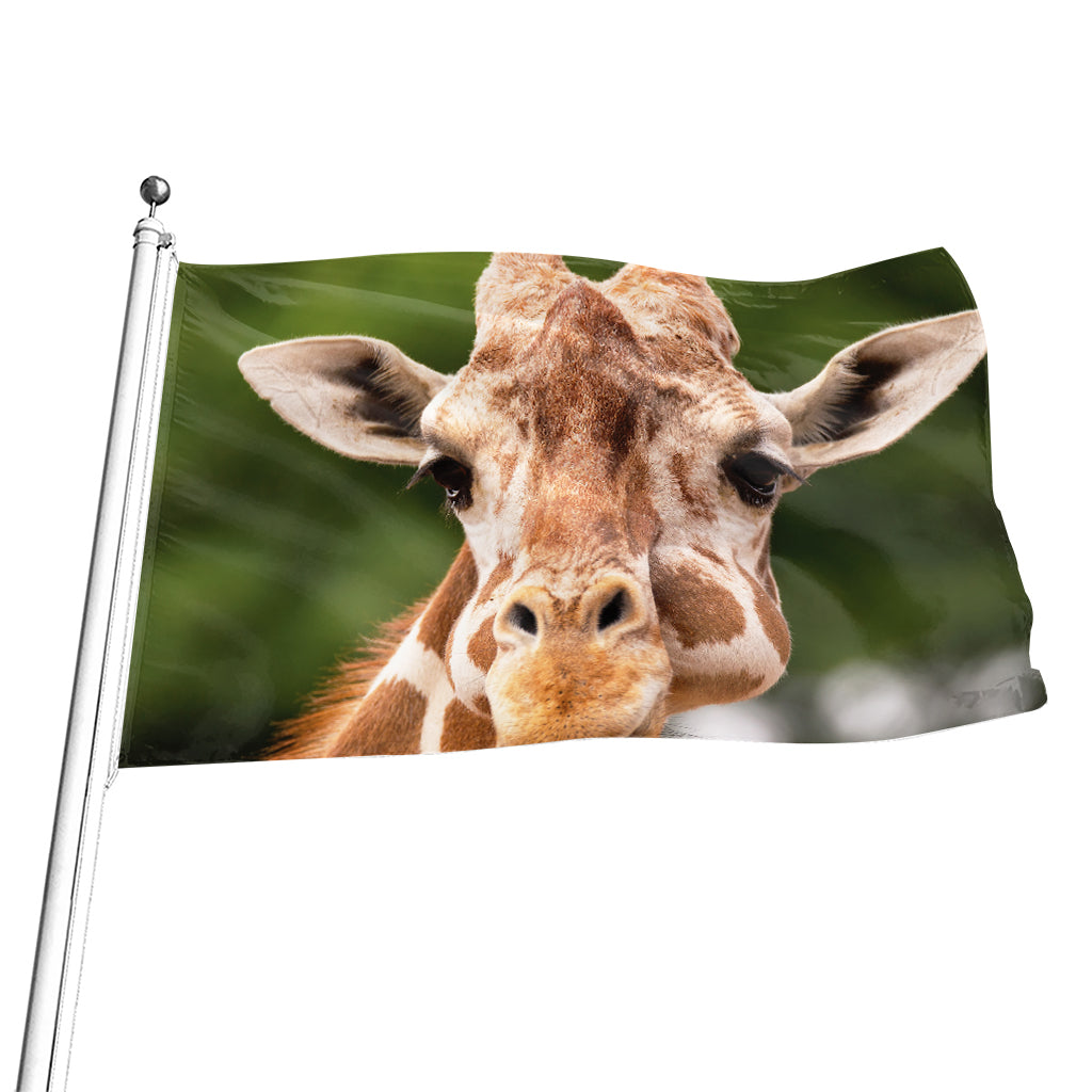 Funny Giraffe Print Flag