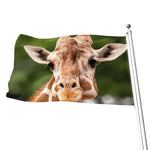 Funny Giraffe Print Flag
