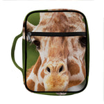 Funny Giraffe Print Front Pocket Bible Bag